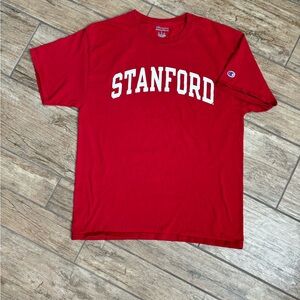 Stanford Cardinal Champion Short Sleeve Tee size Large Like New